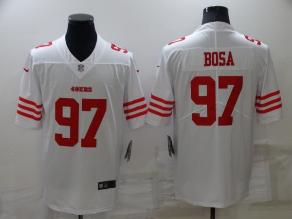 Men's San Francisco 49ers #97 Nike Bosa 2022 New White Vapor Untouchable Limited Jersey