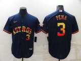 MLB Houston Astros #3 Jeremy Peña 2022 Navy Jersey