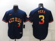MLB Houston Astros #3 Jeremy Peña 2022 Navy Jersey