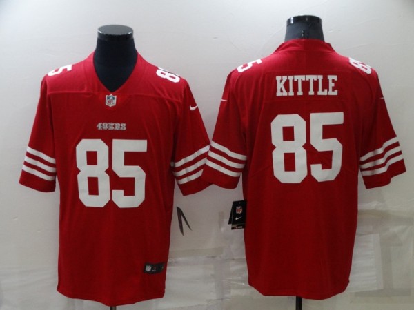 Men's San Francisco 49ers #85 George Kittle 2022 New Scarlet Vapor Untouchable Limited Jersey