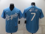 MLB Kansas City Royals #7 Witt Jr. Blue Game Nike Jersey