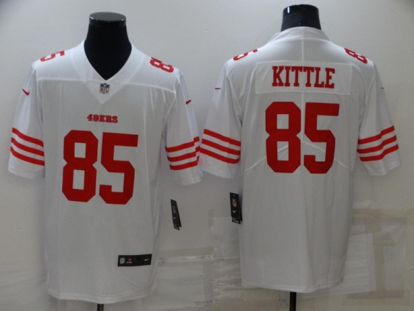 Men's San Francisco 49ers #85 George Kittle 2022 New White Scarlet Vapor Untouchable Limited Jersey