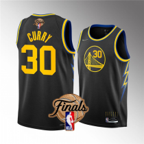 NBA Golden State Warriors #30 Stephen Curry 2022 Black Finals Jersey