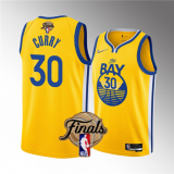 NBA Golden State Warriors #30 Stephen Curry 2022 Yellow Jersey