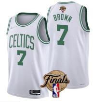 NBA Boston Celtics #7 Jaylen Brown White 2022 Finals Jersey