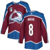 Men's Colorado Avalanche #8 Cale Makar 2022 Burgundy Stanley Cup Final Patch Jersey