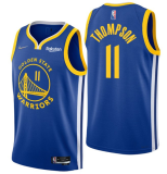 NBA Golden State Warriors #11 Klay Thompson 2022 Royal 75th Anniversary Jersey
