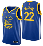 NBA Golden State Warriors #22 Andrew Wiggins 2022 Royal 75th Anniversary Jersey