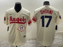 MLB Los Angeles Angels #17 Shohei Ohtani Cream 2022 City Connect Jersey