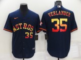 MLB Houston Astros #35 Justin Verlander 2022 Navy Jersey