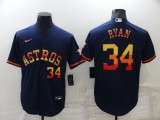 MLB Houston Astros #34 Nolan Ryan 2022 Navy Jersey