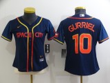 Women MLB Houston Astros #10 Gurriel 2022 Navy City Connect Jersey