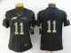 Women Philadelphia Eagles #11 A. J. Brown Black Camo Salute To Service Limited Jersey