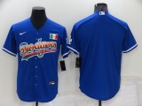 MLB Los Angeles Dodgers Blank Blue Game Jersey