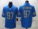Men's Detroit Lions #97 Aidan Hutchinson Blue Vapor Untouchable Limited Jersey