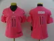 Women Philadelphia Eagles #11 A. J. Brown Pink Jersey