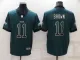Men's Philadelphia Eagles #11 A. J. Brown Green Fashion Color Rush Limited Jersey