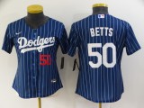 Women MLB Los Angeles Dodgers #50 Mookie Betts Game Nike Jersey