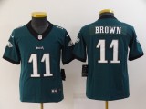 Youth Philadelphia Eagles #11 Brown Green Vapor Untouchable Limited Jersey