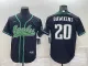 Men's Philadelphia Eagles #20 Brian Dawkins Black Baseball Nike Jersey