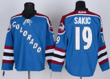 Men's Colorado Avalanche #19 Joe Sakic NHL Blue Reebok Jersey