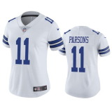 Women Dallas Cowboys #11 Micah Parsons White Vapor Untouchable Limited Jersey