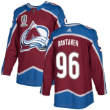 Men's Colorado Avalanche #96 Mikko Rantanen 2022 Burgundy Stanley Cup Champions Patch Jersey