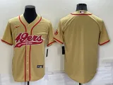 Men's San Francisco 49ers Blank Gold Baseball Nike Jersey