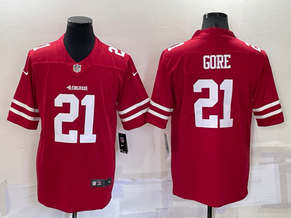 Men's San Francisco 49ers #21 Gore Red Vapor Untouchable Limited Jersey