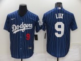 MLB Los Angeles Dodgers #9 Lux Blue Nike Game Jersey