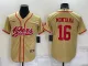 MLB San Francisco 49ers #16 Montana Gold Baseball Nike Jersey