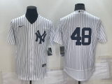 MLB New York Yankees #48 Anthony Rizzo White Flex Base Elite Jersey