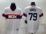 MLB Chicago White Sox #79 Jose Abreu White Nike Game Jersey