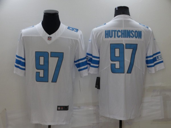 Men's Detroit Lions #97 Aidan Hutchinson White Vapor Untouchable Limited Jersey