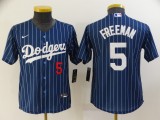 Youth  Los Angeles Dodgers #5 Corey Seager Blue Game Nike Jersey