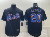 MLB New York Mets #20 Pete Alonso 2022 Black Nike Game Jersey