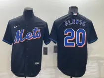 MLB New York Mets #20 Pete Alonso 2022 Black Nike Game Jersey