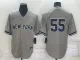 MLB New York Yankees #55 Domingo Germán Grey Nike Game Jersey