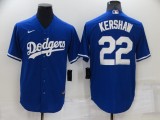 MLB Los Angeles Dodgers #22 Kershaw Blue Nike Game Jersey