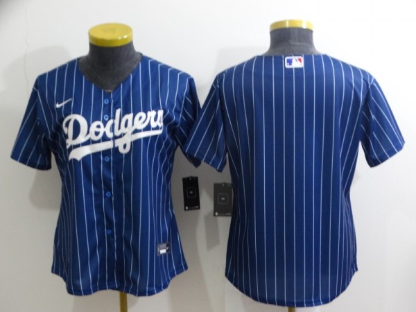 Women MLB Los Angeles Dodgers Blank Blue Game Nike Jersey