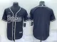 Men's Las Vegas Raiders Blank Black Baseball Jersey