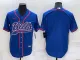 Men's Buffalo Bills Blank Royal Blue Baseball Nike Jersey