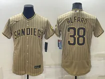 MLB San Diego Padres #38 Jorge Alfaro Tan Flex Base Elite Jersey