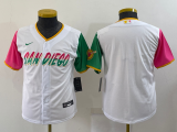 Youth MLB San Diego Padres Blank White 2022 City Connect Jersey