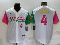 MLB San Diego Padres #4 Blake Snell  White 2022 City Connect Jersey