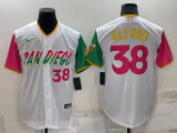 MLB San Diego Padres #38 Jorge Alfaro White 2022 City Connect Jersey