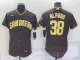 MLB San Diego Padres #38 Jorge Alfaro Brown Flex Base Elite Jersey