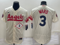 MLB Los Angeles Angels #3 Taylor Ward 2022 Cream City Connect Flex Base  Elite Jersey