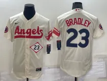 MLB Los Angeles Angels #23 Archie Bradley 2022 Cream City Connect Flex Base  Elite Jersey