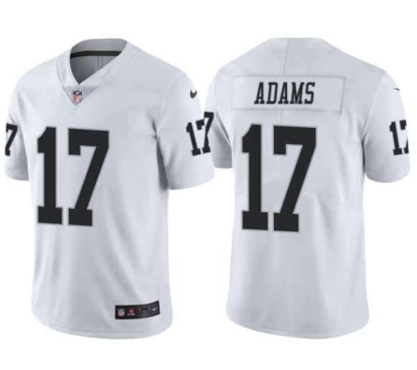 Youth Las Vegas Raiders #17 Davante Adams White Vapor Limited Jersey